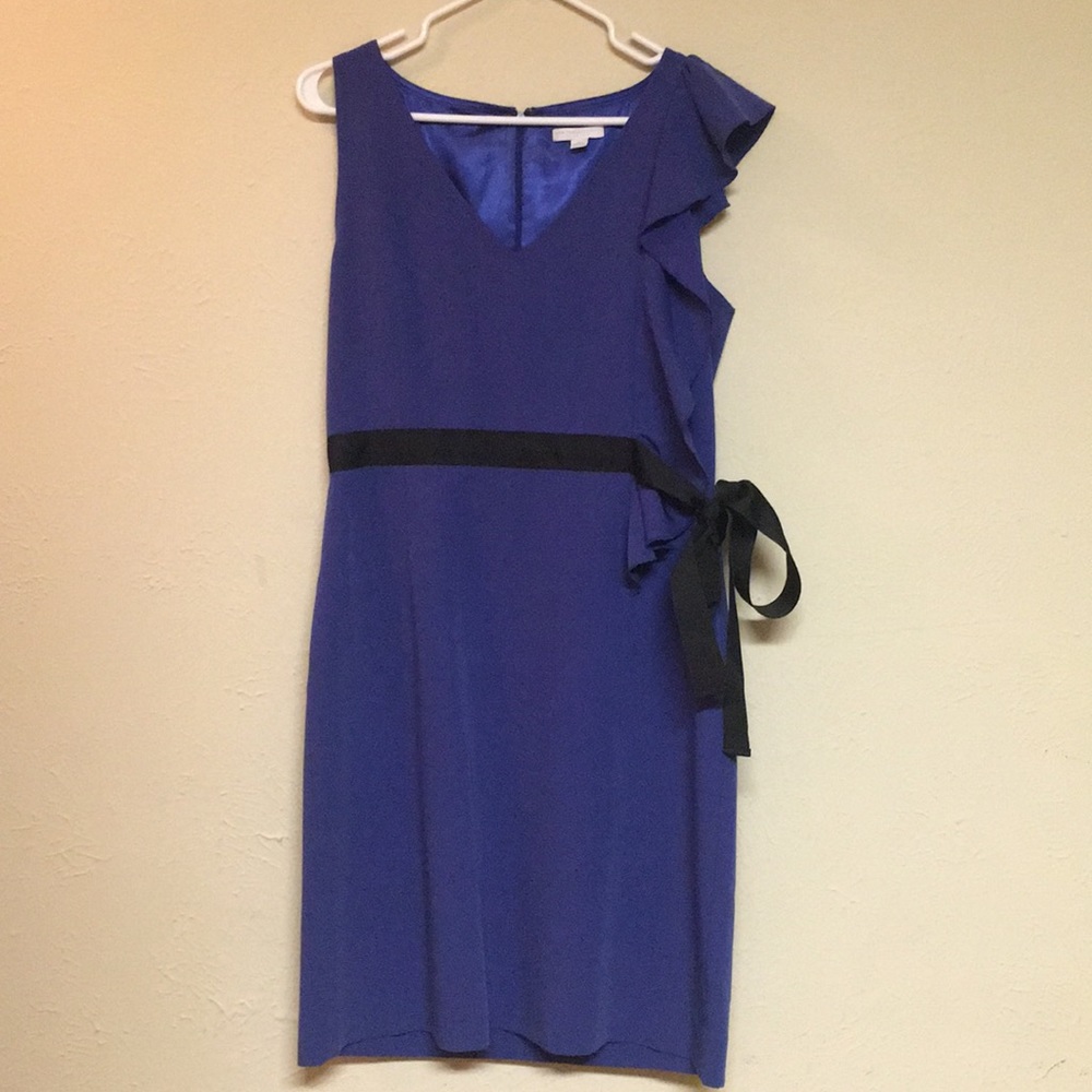 Ruffle Sleeve Sheath Dress